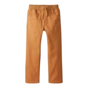 Hanna Andersson Slim Twill Khaki Tan Carpenter Brown Pants Toddler Boys Size 3T